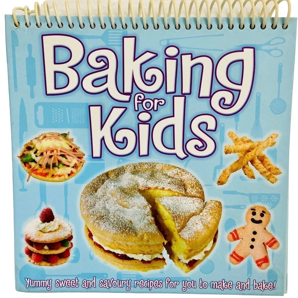 Imagine That Baking for Kids Spiral Bound Easel Cookbook Sweet Savory Recipes